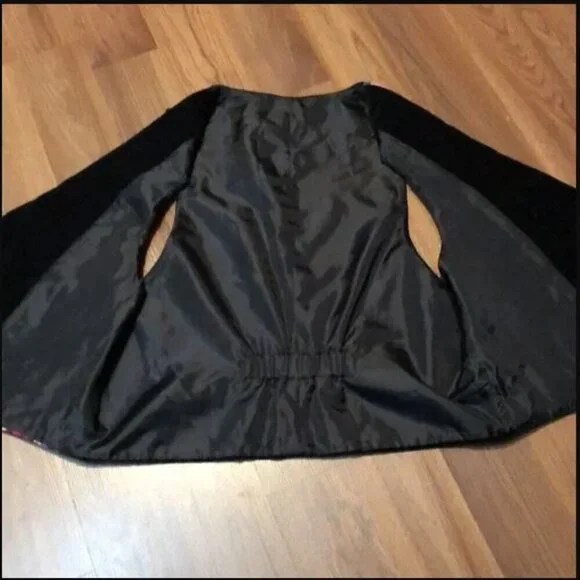 Vintage 80s Patchwork Quilted Wearable Art Vest Velvet - Picture 5 of 16